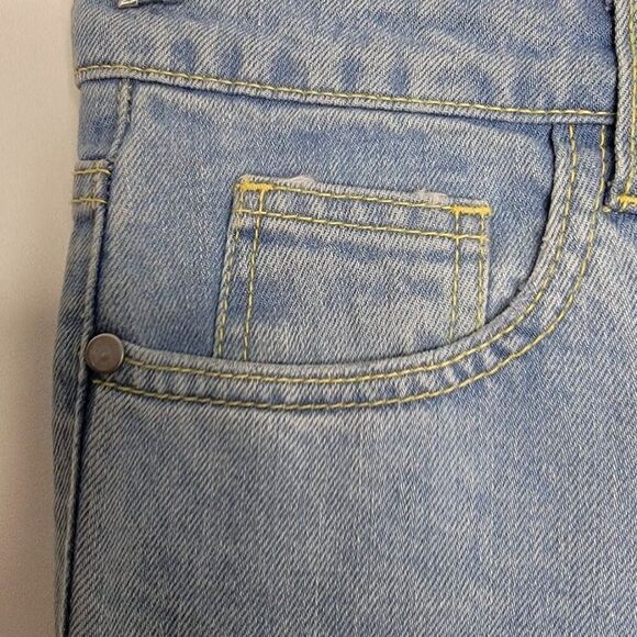 Nasty Gal Womens Ripped High Waist Jeans Size US 6 UK 10 Light Blue Denim - Picture 11 of 13